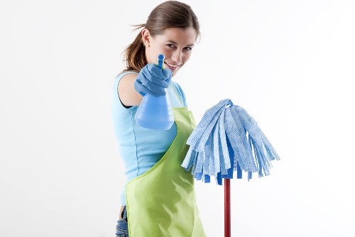 Cleaner carpet flooring cleaned in a home setting
