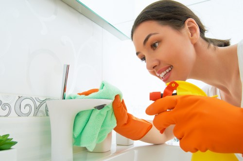 Fresh, tidy office interior prepared by cleaners in NW5
